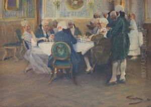Festive Banquet by Wilhelm Schreuer