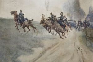 Prussian Cavalrymen by Wilhelm Schreuer