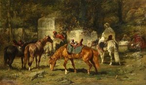Orientalist Horseman by Adolf Schreyer