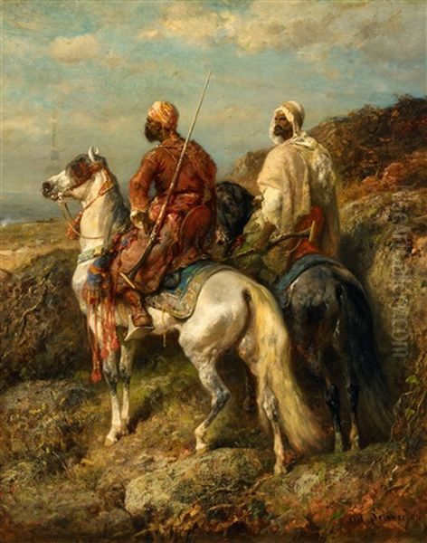 Two Arabian Riders - view 1