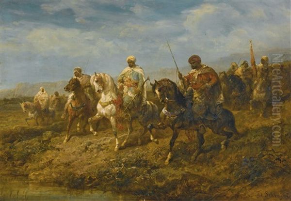 Advancing Cavalrymen - view 1