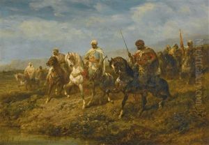 Advancing Cavalrymen