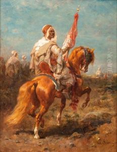Cavalier A L'etendard by Adolf Schreyer