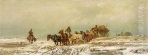 Winterlicher Kosakenzug