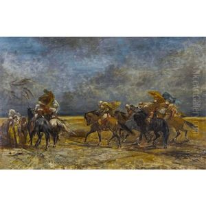 Reitende Beduinen by Adolf Schreyer