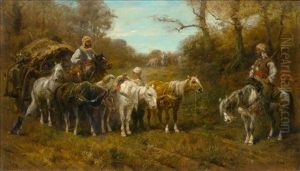 Oriental Rider Group Resting