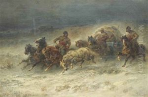 A Wallachian Wagon Under Attack A Wallachian Wagon Under Attack
