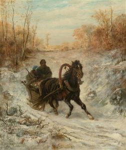 The Courier by Adolf Schreyer