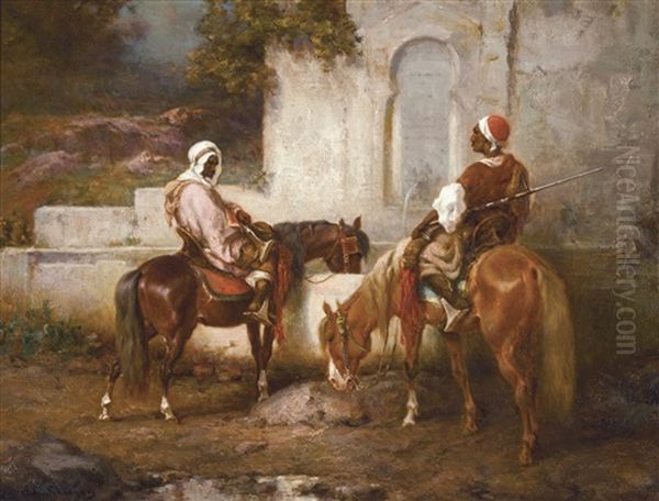 Horses At The Well - view 1