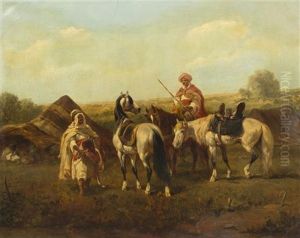 On Horseback by Adolf Schreyer
