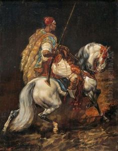 Arabischer Reiter by Adolf Schreyer