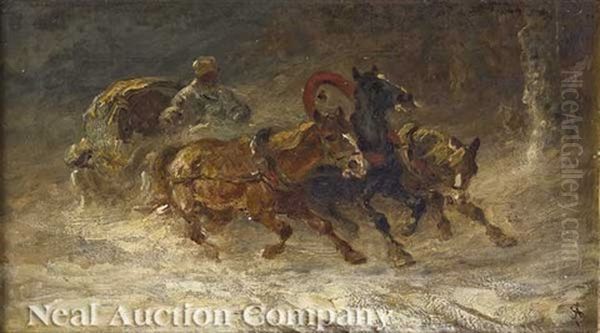 Cossack And Sleigh - view 1