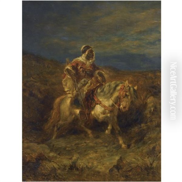 An Arab Scout On Horseback - view 1