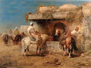 Beduinen An Der Tranke