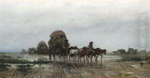 Wallachen Beim Baumwolltransport In Der Russischen Ebene