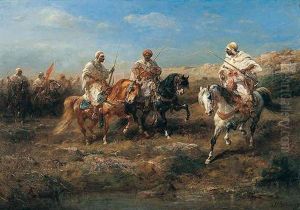 Desert Canter by Adolf Schreyer