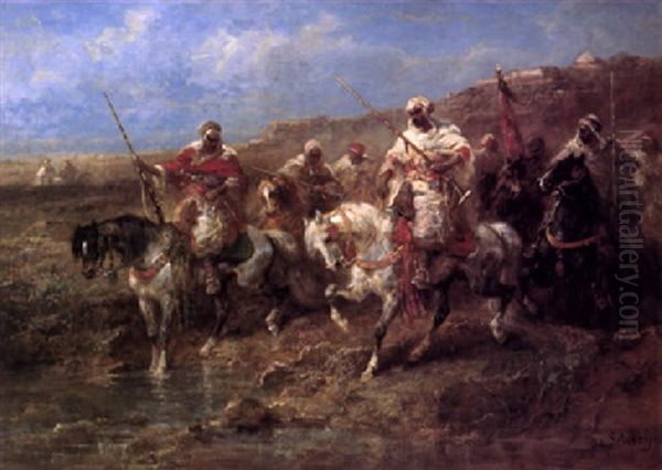 Arab Riders In A Landscape - view 1