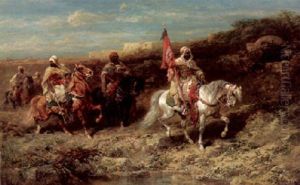 The Arab Patrol by Adolf Schreyer