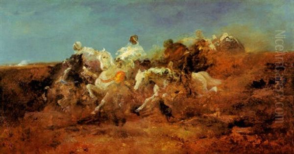 Galoppierende Araber - view 1