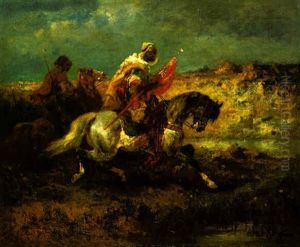 The Advancing Foe by Adolf Schreyer