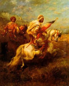 Two Arab Scouts by Adolf Schreyer