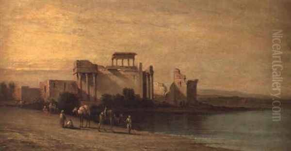 Un Temple Grec A Abou Menil Sur Le Nil - view 1