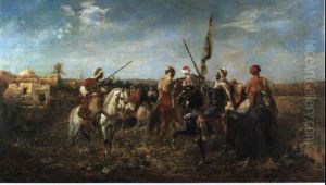 Orientalische Reiter by Adolf Schreyer