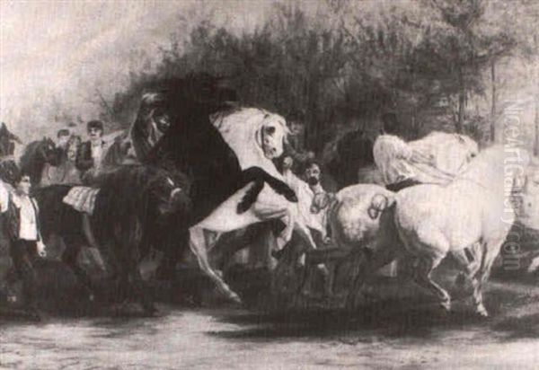 Study Of Horse Bazaar And Show With Handlers In New York State - view 1