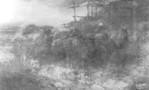 Pferdefuhrwerk by Adolf Schreyer