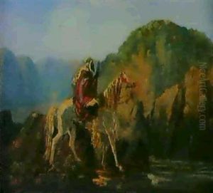Arabischer Reiter by Adolf Schreyer