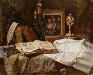 In The Studio by Albert Schreyer