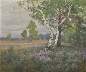 Im Bluhenden Heidemoor by Franz Schreyer