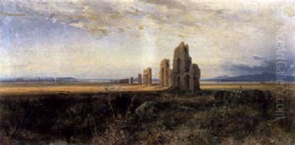Acqua Claudia In Der Romischen Campagna - view 1