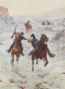 Dispatch Bearers by Charles Schreyvogel