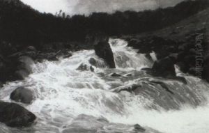 Mountain White Water by Charles Schreyvogel