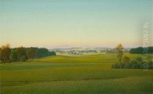 Bayerische Landschaft by Georg Schrimpf