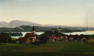 Evening Mood On The Staffelsee by Georg Schrimpf