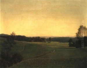 Oberbayerische Landschaft by Georg Schrimpf