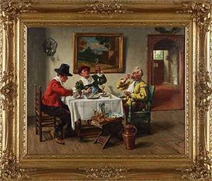 Austernfruhstuck by Albert Friedrich Schroeder