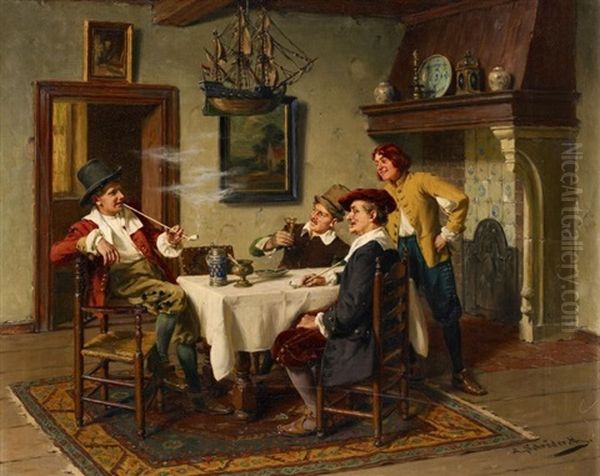 Pfeifenraucher Im Hollandischen Interieur - view 1