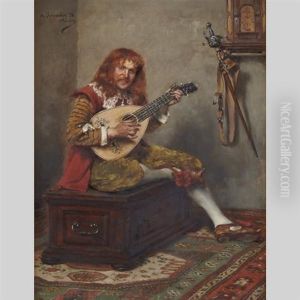 Cavalier Playing A Mandolin