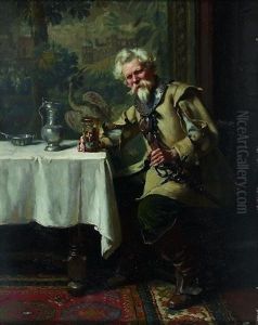Interieur Mit Zechendem Musketier
