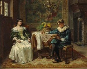 The Reading Lesson by Albert Friedrich Schroeder