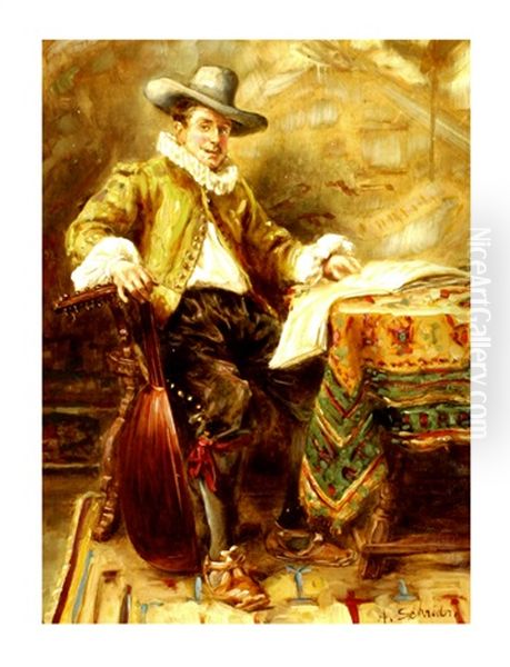 Man With A Lute - view 1