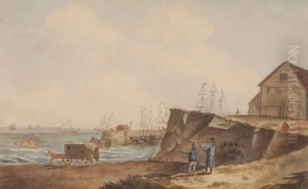 Extensive Coastal Shipping Scene - view 1