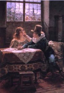 The Courtship by Albert Friedrich Schroeder