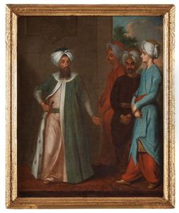 Mustafa Aga In Stockholm 1727 by Georg Engelhardt Schroeder