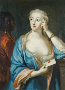 Portratt Av Hedvig Ulrika Taube, Fodd 31 Oktober (1714-1744) by Georg Engelhardt Schroeder
