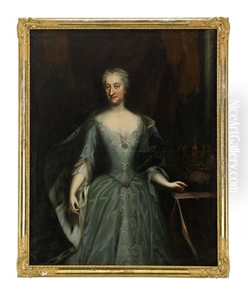 Portratt Av Drottning Ulrika Eleonora D.y. (1688-1741) - view 1