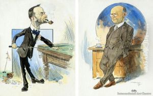 Caricature Studies by Walter Armiger Bowring
